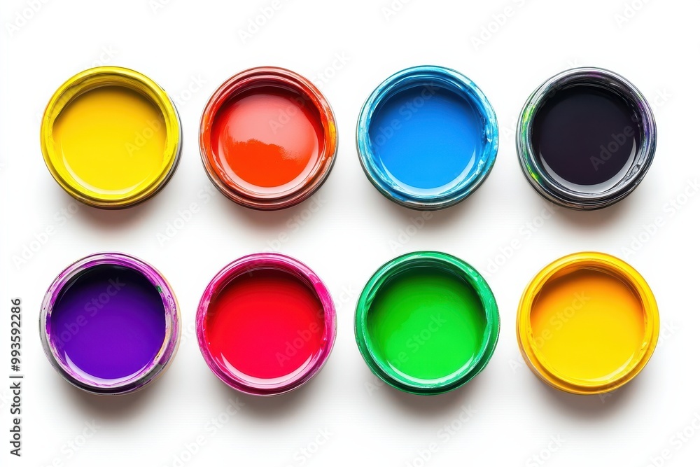 Premium Quality Paint Can for Professional Painting Projects isolated on White Background Premium Quality Paint Can for Professional Painting Projects isolated on White Background