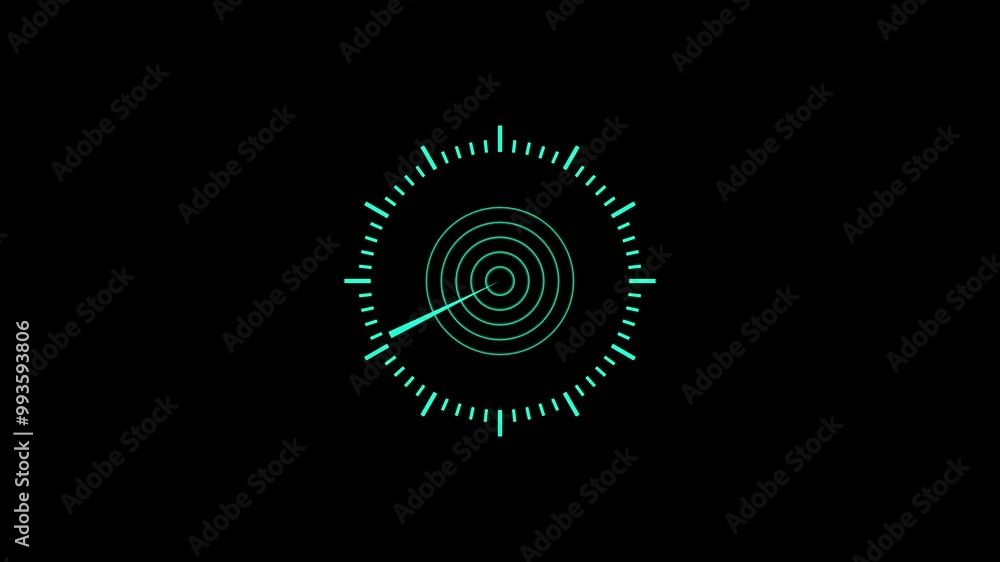 Radar screen animation. technology radio waves signal. Dark background. Radar screen animation. technology radio waves signal. Dark background.