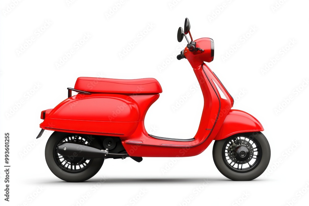 Premium Quality Scooter Image for Urban Lifestyle and Transportation Use isolated on White Background Premium Quality Scooter Image for Urban Lifestyle and Transportation Use isolated on White Background