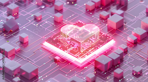 pink heart circuit