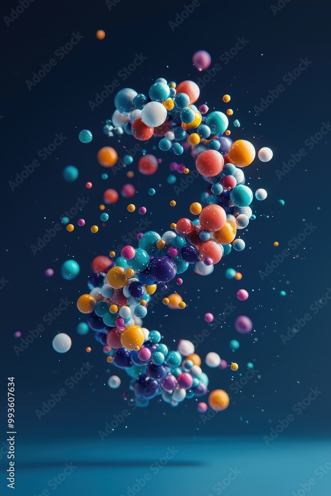 A vibrant array of floating spheres creates a dynamic visual in this colorful abstract design. Perfect for modern art, creativity, and technology themes. A vibrant array of floating spheres creates a dynamic visual in this colorful abstract design. Perfect for modern art, creativity, and technology themes.
