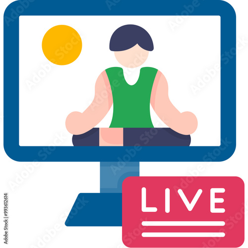 Yoga Live Streaming Icon
