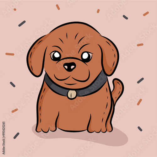 A cartoon about a cute and adorable little puppy