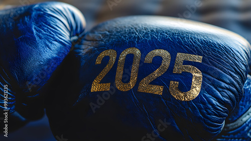 2025 Blue Boxing Glove in Focus photo