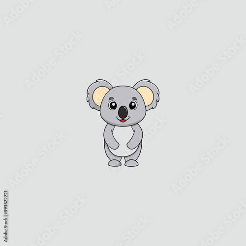 Koala Bear Cartoon Vector Illustration