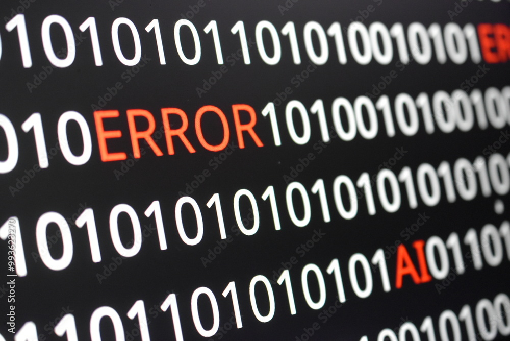 The image contains binary code lines with the words The image contains binary code lines with the words