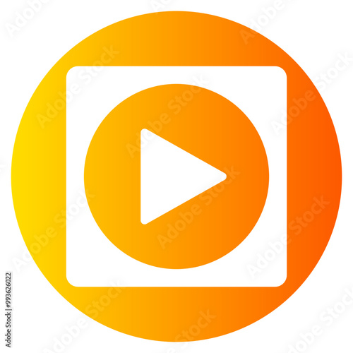Free Download play button gradient icon - GFXLoad