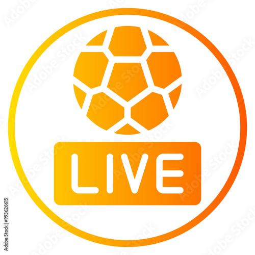 football gradient icon