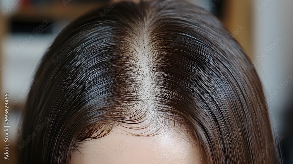 Hair loss recovery journey, with a side-by-side comparison of a thinning scalp before and a healthy, full head of hair post-treatment Hair loss recovery journey, with a side-by-side comparison of a thinning scalp before and a healthy, full head of hair post-treatment