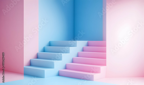 Minimalist banner background, pastel colorful