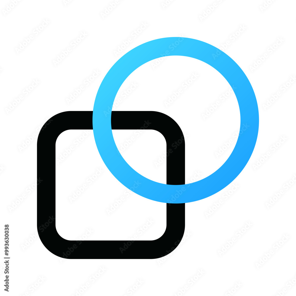 Obraz premium Shape builder icon. shape builder, shapes, graphic, graphic design, tool, graphic tool, interface, edit tools. Vector icon illustration