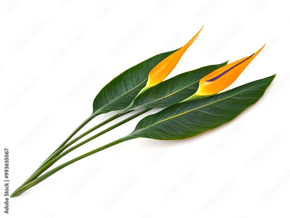 Obraz premium Bird of Paradise Flower Branch