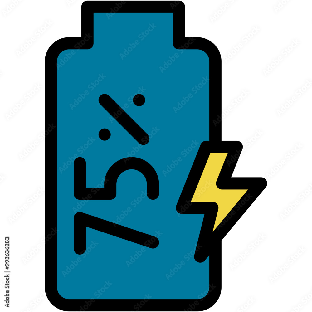 Vector Icon 75 Percent, Electronics, Battery, Charge, Electricity, Technology Vector Icon 75 Percent, Electronics, Battery, Charge, Electricity, Technology