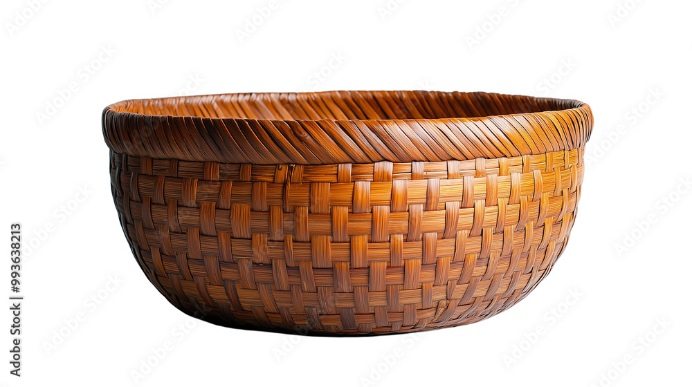 image of a woven bamboo basket displayed against a plain PNG background image of a woven bamboo basket displayed against a plain PNG background