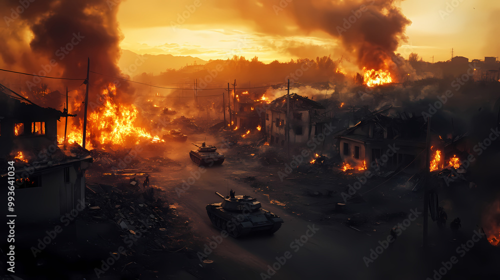 Generative AI, Civilians Running from the Flames of War Generative AI, Civilians Running from the Flames of War