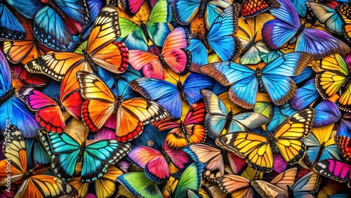 Vibrant Colorful Butterfly Wallpaper for Nature Lovers and Interior Design Inspiration