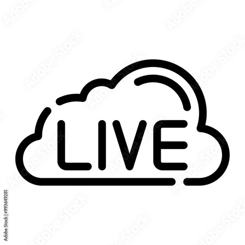 cloud line icon