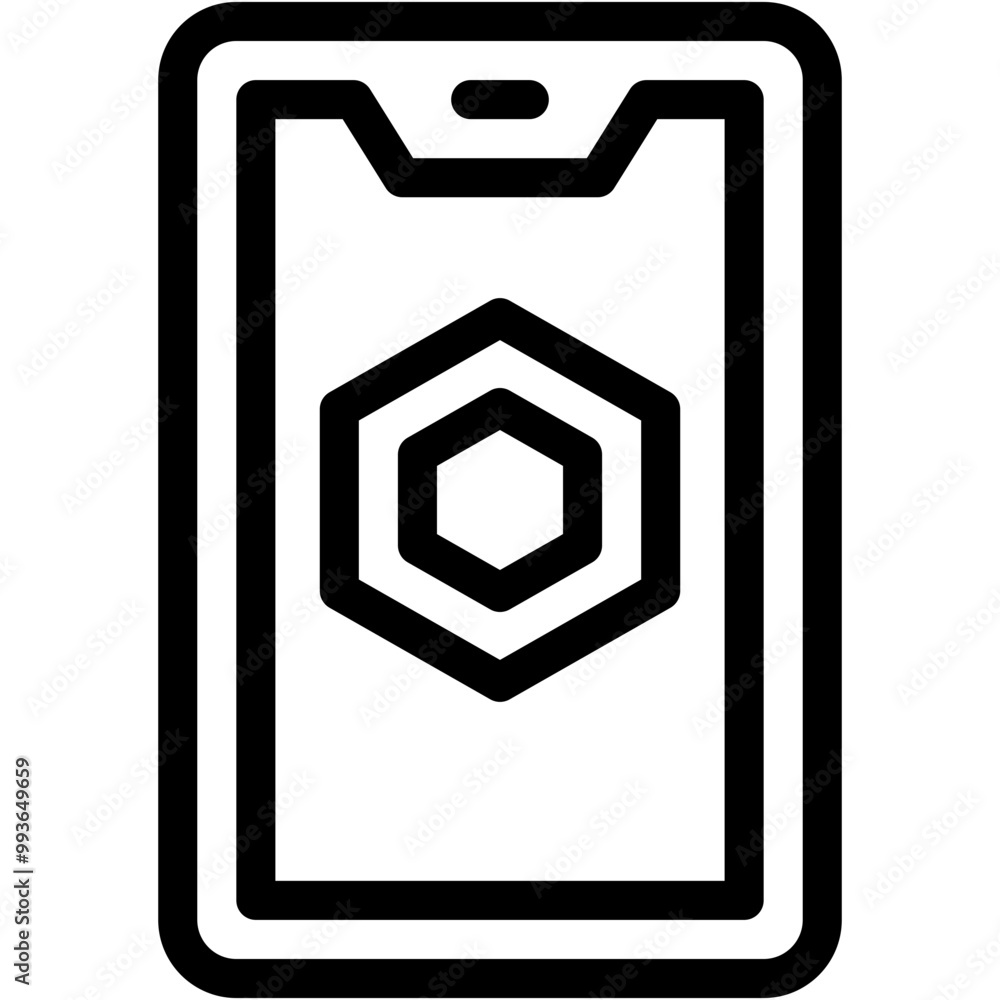 Vector Icon Smartphone, Crypto, Token, Business And Finance, Mobile, NFT Vector Icon Smartphone, Crypto, Token, Business And Finance, Mobile, NFT