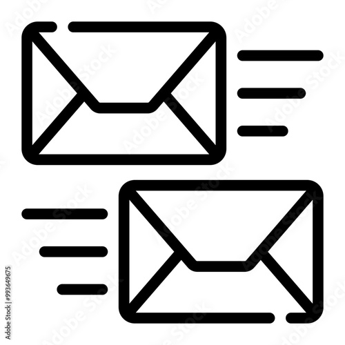 mail inbox line icon