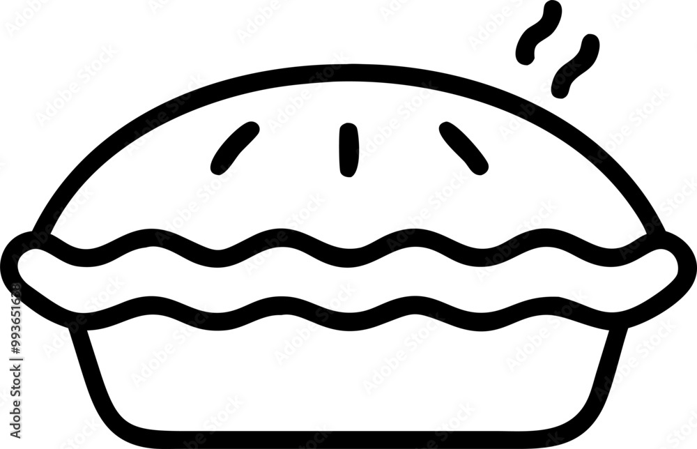 pie, icon outline pie, icon outline