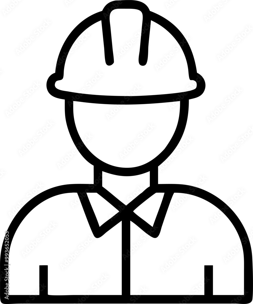 engineer, icon outline engineer, icon outline