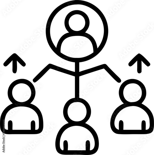 competitor analysis, icon outline
