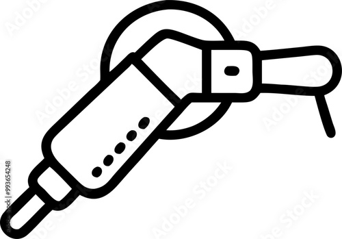 grinder tool, icon outline