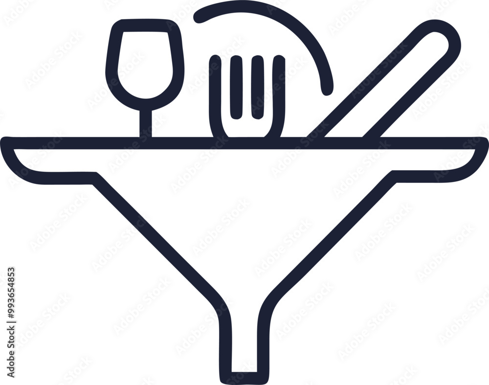 restaurants, icon outline restaurants, icon outline