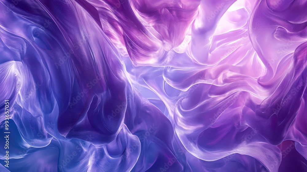Obraz premium Abstract swirling pattern of blue and purple hues.