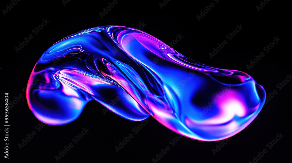 High Saturation Abstract Curved Art High Saturation Abstract Curved Art