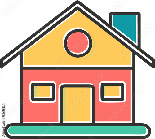 home icon, icon offset fill