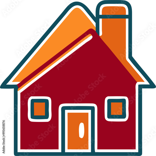 home, icon offset fill