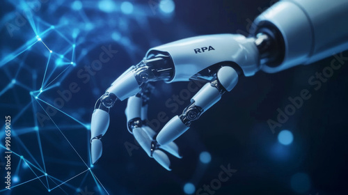 "RPA" or Robotic Process Automation, is a cutting-edge technology that uses robots to automate tasks in businesses. It's a new way to improve how businesses work by using the internet and networks.