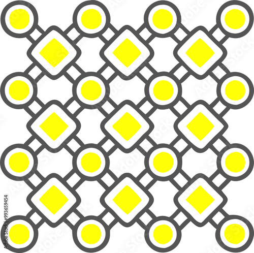 pattern of complex shapes, icon offset fill