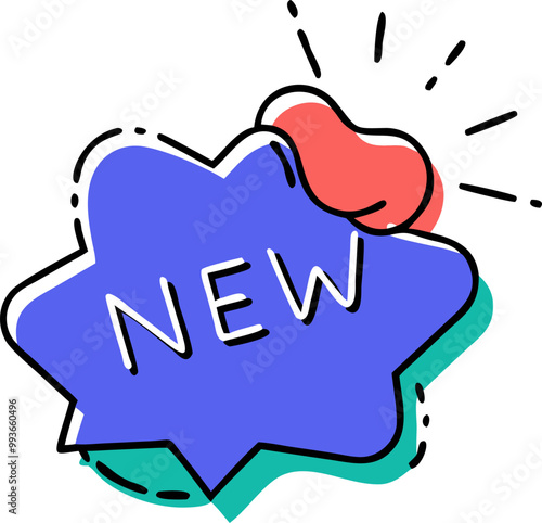 new, icon doodle offset fill