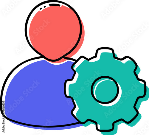 user settings, icon doodle offset fill