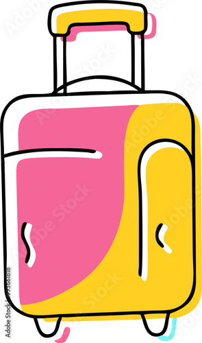 travel suircase, icon doodle offset fill