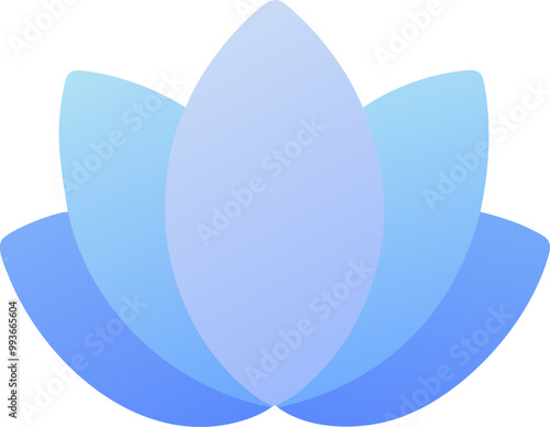 lotos, icon colored shapes gradient