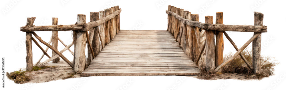 Naklejka premium PNG Bridge wood architecture boardwalk.
