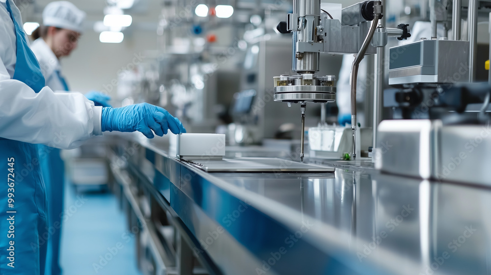 Fototapeta premium Clean and Efficient Food Manufacturing Environment