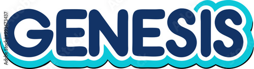 give me an icon for a logo named as genesis and make sure it spells correctly and give me a modern