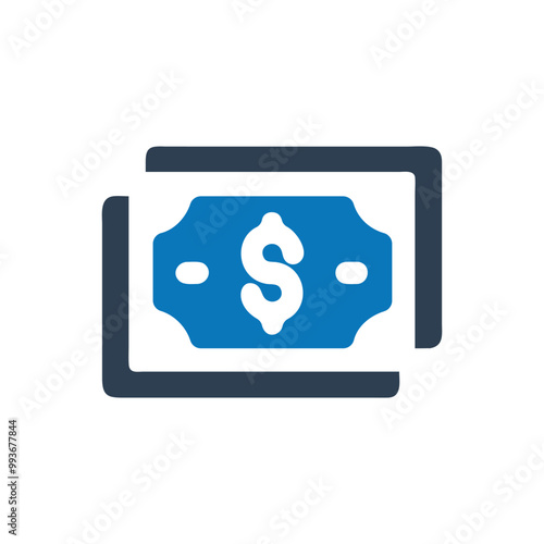 Dollar bills icon, Money icon
