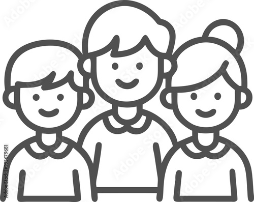 kindergarden group, icon