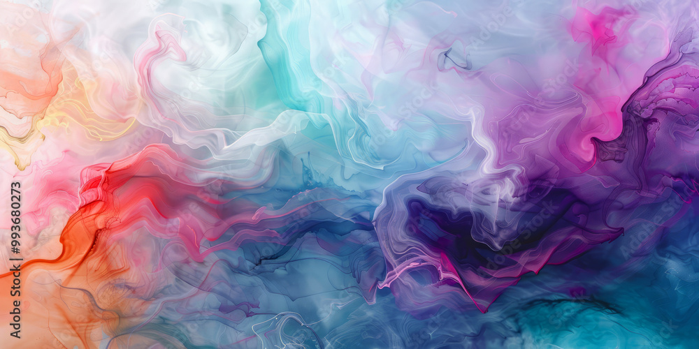 Fluid art in pastel tones Fluid art in pastel tones