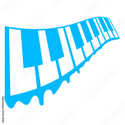 Grand Piano Organ Synthesizer Keyboard Music Logo Design Lover Art Vector Illustration Card T-Shirt Poster Sticker Graphic Print Decorative Drawing Isolated Logo Decoration Symbol Creative Cool Style
