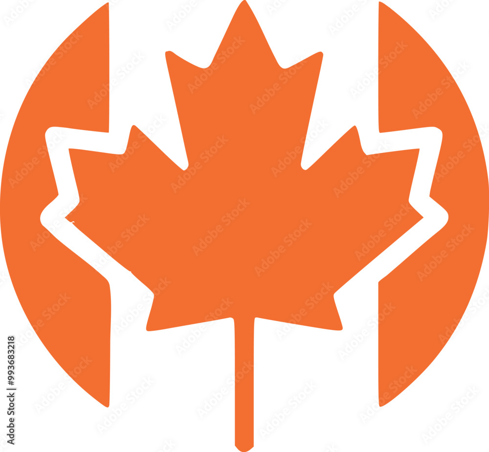 Abstract Cricle Canada Flag Round Frame Vector Design Abstract Cricle Canada Flag Round Frame Vector Design