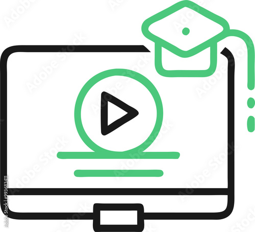 an icon for the iq video course as uiux designer, icon