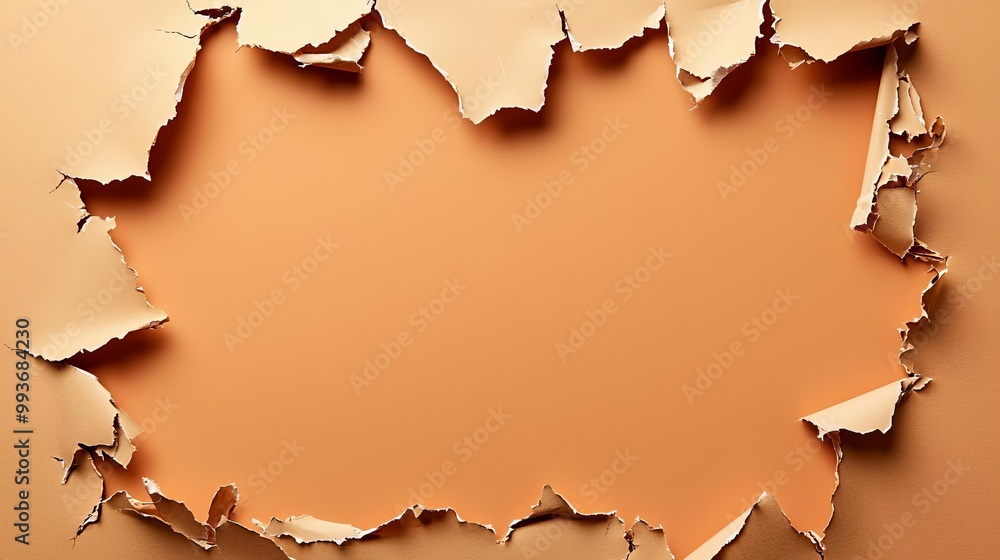 Torn paper background with organic edges and earthy tones Torn paper background with organic edges and earthy tones