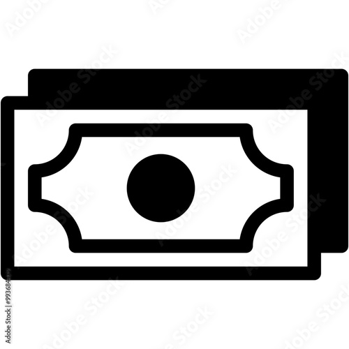 Vector Icon Money, Business And Finance, Entertainment, Currency, Cash, Banknotes, Bills, Notes, Business,