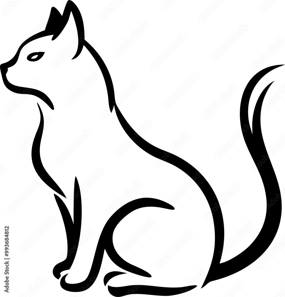 Naklejka premium cat, icon